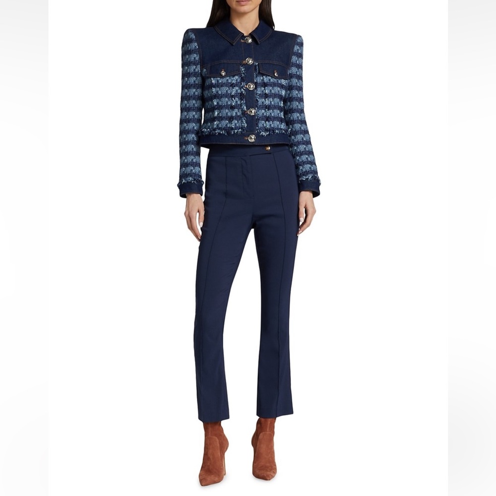 VERONICA BEARD| Santo Jacket Tweed Denim New Without Tags - Picture 3 of 16